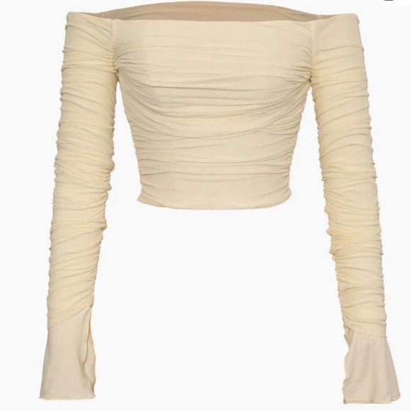 Micas Tops - Micas Off The Shoulder Long Sleeve Top size S
